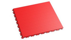 Profilor Invisible PVC Klick-Fliesen Rosso red mit verdeckter Kante, Bodenbelag fr Fitnessstudio/Werkstatt Lager und Garage
