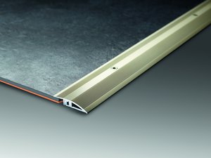 terHrne Profile/Schienen edelstahl Anpassungsprofil Typ ANS037 Edelstahl zur Verschraubung fr Vinylboden 900 mm, auch in Sand und Silber wTH1101060178