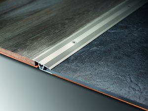 terHrne Profile/Schienen edelstahl bergangsprofil Typ UES 037 Edelstahl zur Verschraubung fr Vinylboden 2700 mm, auch in Sand und Silber wTH1101060193