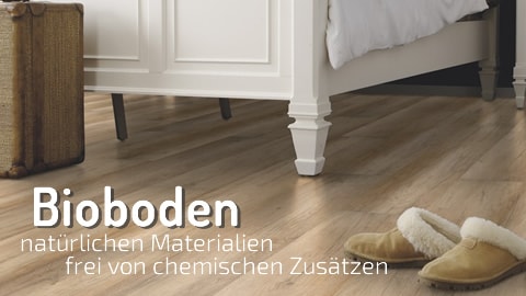 Bioboden aus nachwachsenden und gesunden Rohstoffen von Wineo Purline Eco und Parador Eco Balance PUR