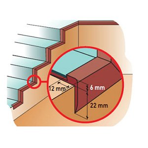 wgz5927 Gerflor Profile/Schienen Dekor nach Wahl Wangenprofil P1598 GM