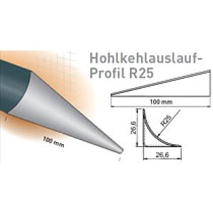 wgz59290001 Gerflor Profile/Schienen Grau Hohlkehlauslauf-Profil R25