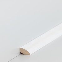 S�dbrock Sockelleisten Viertelstab Wei� Massivholz...