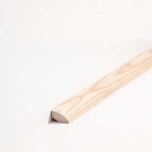 S�dbrock Sockelleisten Viertelstab Esche lackiert Massivholz Viertelstab  Leiste sbs14146