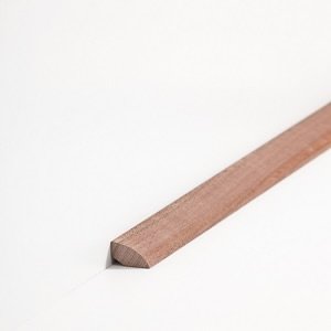 S�dbrock Sockelleisten Viertelstab Nussbaum lackiert Massivholz Viertelstab  Leiste sbs141423
