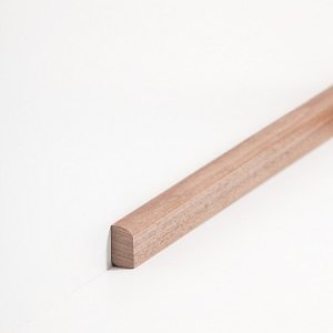 S�dbrock Sockelleisten Vorsatz Nussbaum lackiert Massivholz Vorsatzleisten,  Diverse Holzarten sbs82223