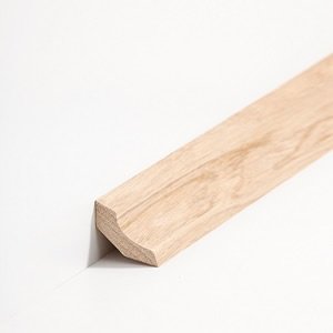 sbs6031311 S�dbrock Sockelleisten Massivholz Eiche lackiert Massivholz Hohlkehlleiste, Kantiges Profil