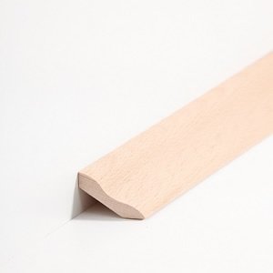 sbs6030302 S�dbrock Sockelleisten Massivholz Buche lackiert Massivholz Hohlkehlleiste, Schmetterlingsprofil