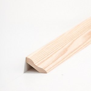 sbs6030304 S�dbrock Sockelleisten Massivholz Esche lackiert Massivholz Hohlkehlleiste, Schmetterlingsprofil