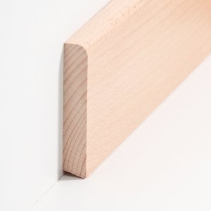 sbs6013702 S�dbrock Sockelleisten Massivholz Buche lackiert Massivholz Holz-Fussleiste, Oberkante abgerundet