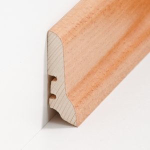 Sdbrock Sockelleisten Holzkern Buche gedmpft lackiert Holz-Fussleiste, Holzkern mit Echtholz furniert sbs22606