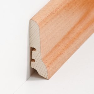 S�dbrock Sockelleisten Holzkern Buche ged�mpft lackiert Holz-Fussleiste, Holzkern mit Echtholz furniert sbs22606