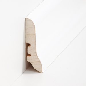 Südbrock Sockelleisten Holzkern Esche weiß lackiert...
