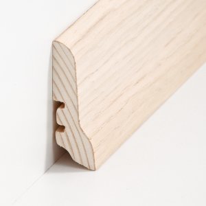 S�dbrock Sockelleisten Holzkern Eiche roh Holz-Fussleiste, Holzkern mit Echtholz furniert sbs9922601