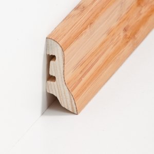 S�dbrock Sockelleisten Holzkern Bambus dunkel lackiert Holz-Fussleiste, Holzkern mit Echtholz furniert sbs224016