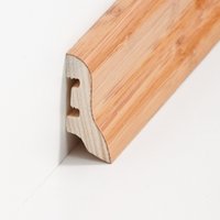 S�dbrock Sockelleisten Holzkern Bambus dunkel lackiert...