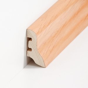 S�dbrock Sockelleisten Holzkern Nussbaum lackiert Holz-Fussleiste, Holzkern mit Echtholz furniert sbs224017