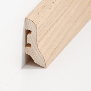 Sdbrock Sockelleisten Holzkern Eiche roh Holz-Fussleiste, Holzkern mit Echtholz furniert sbs9922401