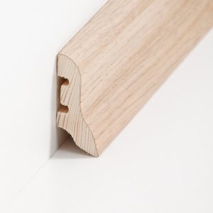 S�dbrock Sockelleisten Holzkern Eiche Elfenbein Fussleiste, Holzkern, Echtholz furniert, gebeizt, lackiert sbs224021