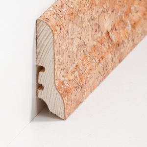 Sdbrock Sockelleisten Holzkern Kork grob Fussleiste, Holzkern, Kork ummantelt, lackiert sbs226052