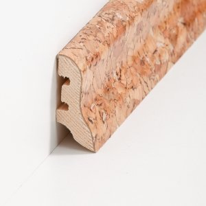 Sdbrock Sockelleisten Holzkern Kork grob Fussleiste, Holzkern, Kork ummantelt, lackiert sbs224052