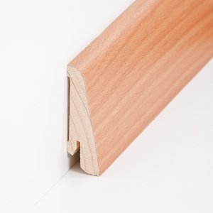S�dbrock Sockelleisten Holzkern Buche ged�mpft lackiert Holz-Fussleiste, Holzkern mit Echtholz furniert sbs20586