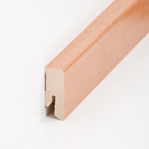 S�dbrock Sockelleisten Holzkern Kirsche lackiert Holz-Fussleiste, Holzkern mit Echtholz furniert sbs164010
