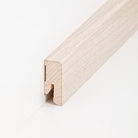 S�dbrock Sockelleisten Holzkern Eiche wei� lackiert...