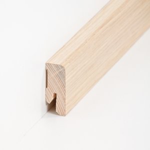 Sdbrock Sockelleisten Holzkern Eiche roh Holz-Fussleiste, Holzkern mit Echtholz furniert sbs9916401