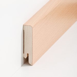 S�dbrock Sockelleisten Holzkern Buche lackiert Holz-Fussleiste, Holzkern mit Echtholz furniert sbs16612