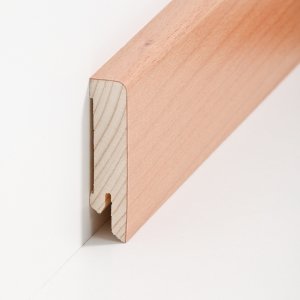 S�dbrock Sockelleisten Holzkern Buche ged�mpft lackiert Holz-Fussleiste, Holzkern mit Echtholz furniert sbs16616