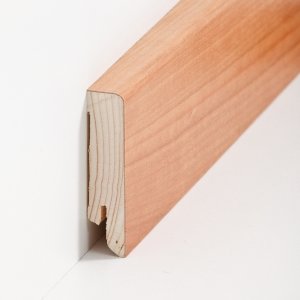S�dbrock Sockelleisten Holzkern Kirsche lackiert Holz-Fussleiste, Holzkern mit Echtholz furniert sbs166110