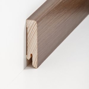 S�dbrock Sockelleisten Holzkern R�uchereiche lackiert Holz-Fussleiste, Holzkern mit Echtholz furniert sbs166122