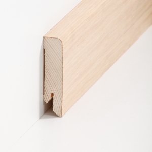 S�dbrock Sockelleisten Holzkern Eiche roh Holz-Fussleiste, Holzkern mit Echtholz furniert sbs9916611