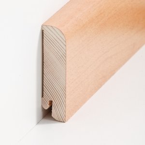 Sdbrock Sockelleisten Holzkern Buche lackiert Holz-Fussleiste, Holzkern mit Echtholz furniert sbs20802