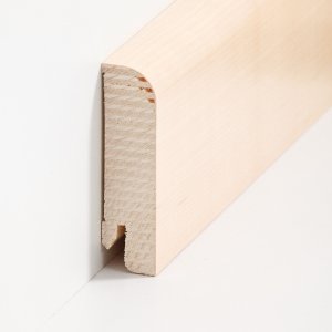 S�dbrock Sockelleisten Holzkern Ahorn lackiert Holz-Fussleiste, Holzkern mit Echtholz furniert sbs20805