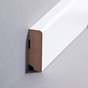 sbs720058 Sdbrock Sockelleisten MDF Wei Fussleiste, MDF-Kern mit Folie ummantelt