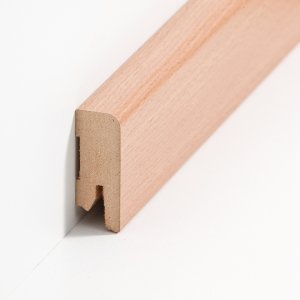 sbs716302 Sdbrock Sockelleisten MDF Buche dunkel Fussleiste, MDF-Kern mit Dekorfolie ummantelt