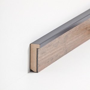 sbs7255128 Südbrock Sockelleisten MDF Anthrazit...