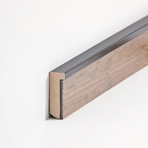 sbs7255129 Südbrock Sockelleisten MDF Schwarz Fussleiste...