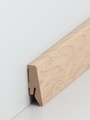 wsbs7185816 Sdbrock Sockelleisten MDF Donau Eiche Fussleiste, MDF-Kern mit Dekorfolie ummantelt