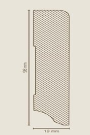 wsbs72009646 S�dbrock Sockelleisten MDF Stahl natur...