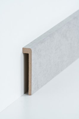 wsbs72096138544 Sdbrock Sockelleisten MDF Beton Abdeckleiste fr Fliesensockel, MDF-Kern mit Folie ummantelt