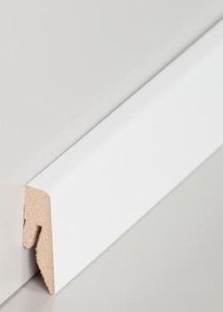 sbs7184031 Sdbrock Sockelleisten MDF Wei lackiert Fussleiste, MDF-Kern mit Dekorfolie ummantelt