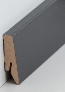 sbs7184040 Südbrock Sockelleisten MDF Hochglanz Anthrazit...