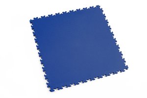 Profilor Industrie PVC Klick-Fliesen Blue Leder/glatt, Bodenbelag fr Fitnessstudio/Werkstatt Lager und Garage