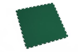 Profilor Industrie PVC Klick-Fliesen Green Leder/glatt, Bodenbelag fr Fitnessstudio/Werkstatt Lager und Garage