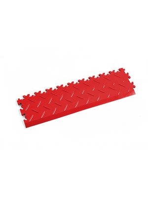 Profilor Auffahrt - Kante Rosso red Diamant/Riffelblech passend zu Profilor PVC Klick-Fliesen Industrie, Light, Eco