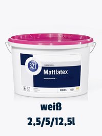 wPro50ML-WEI Profilor Innenwandfarbe Mattlatex wei�