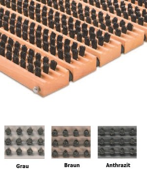 B�rstenmatte Brushline Holz Naturprodukt